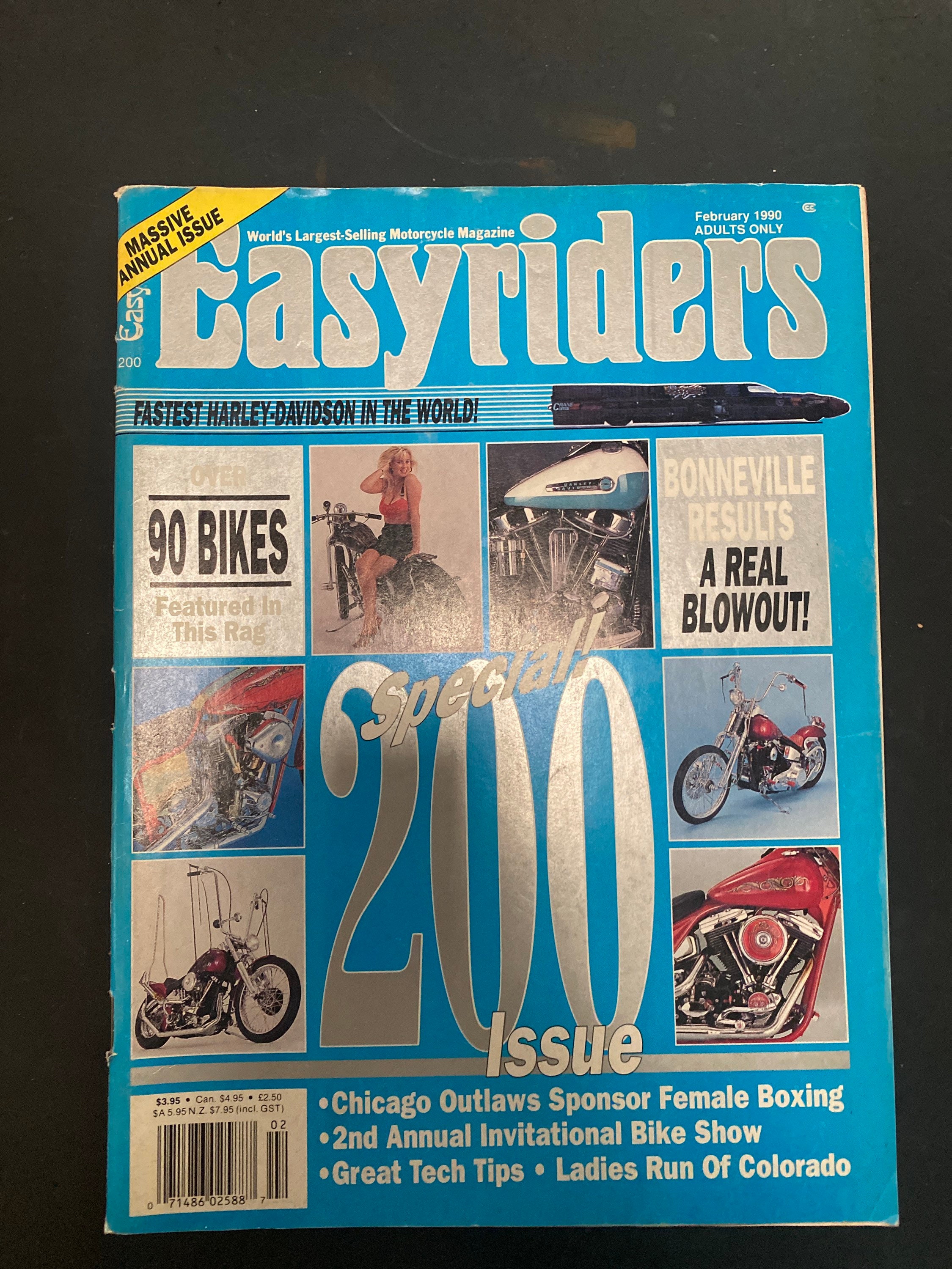 Easyriders Magazine 200 February 1990 Original Issue Two - Etsy
