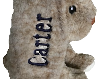 Personalized Plush Bunny Rattle with Crinkle feet and Minky Dot Ears/Feet! So cute and soft! Newborn safe