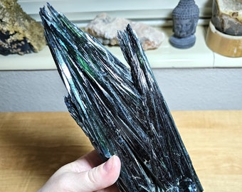 11.6 in. Collector Double Terminated Vivianite Crystal Cluster from Brazil / Deep Green & Blue Raw Vivianite Specimen / 1067.5 grams