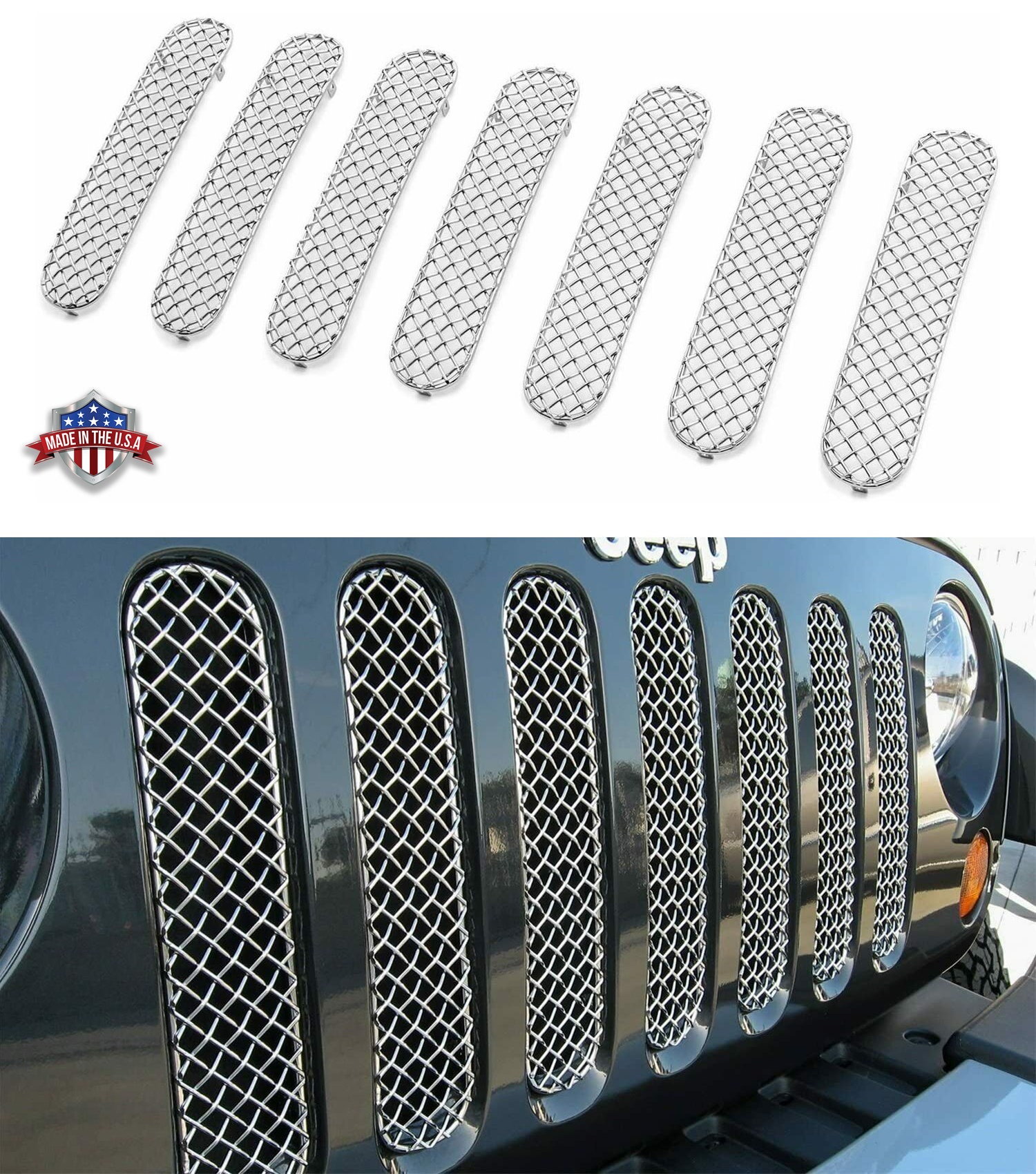 Jeep Wrangler Grill Inserts - Etsy