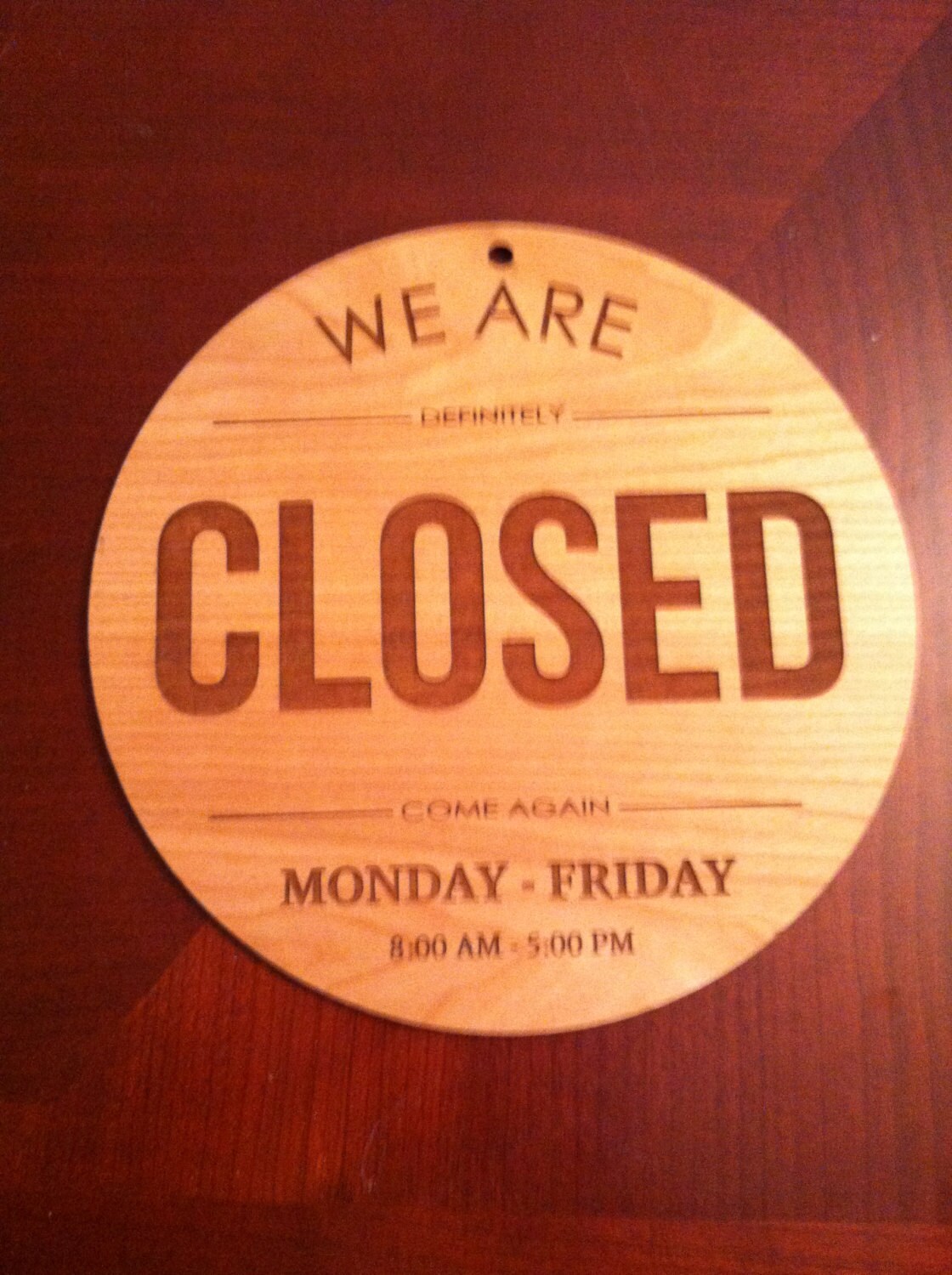 Laser Engraved Custom Open/ Closed Business Sign - Etsy