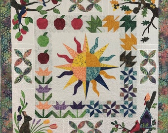 - PDF download Quilt pattern Trip Around the Caribbean x 88 in size 68 in