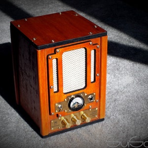 Guitar combo amplifier steampunk style