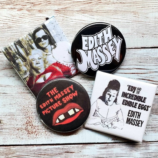 Edith Massey Appreciation Pin Set