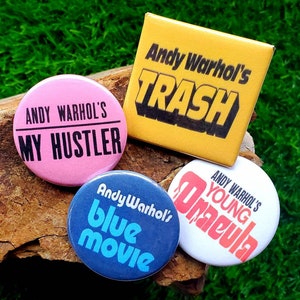Andy Warhol Film Tribute Pin Set