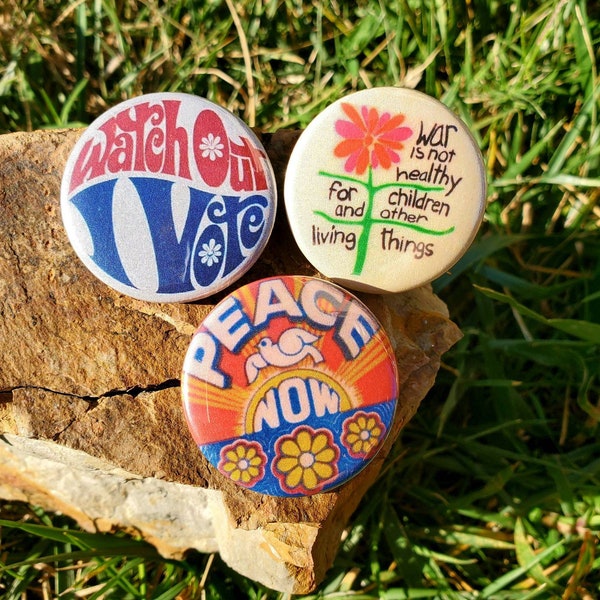 Vintage Style Protest Pins