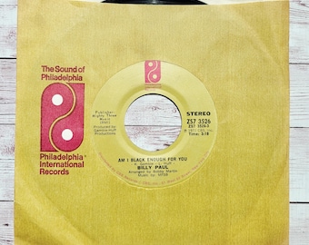 Billy Paul 45 RPM Record