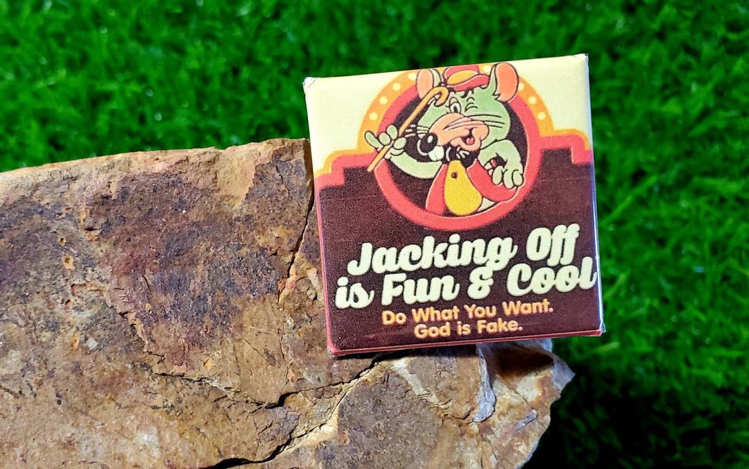 Jacking off is Fun Pin - Etsy