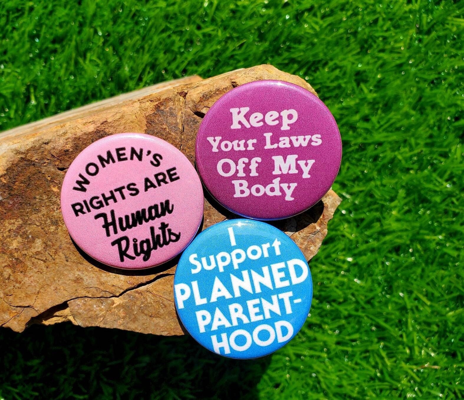 Vintage Style Feminist Pin Set