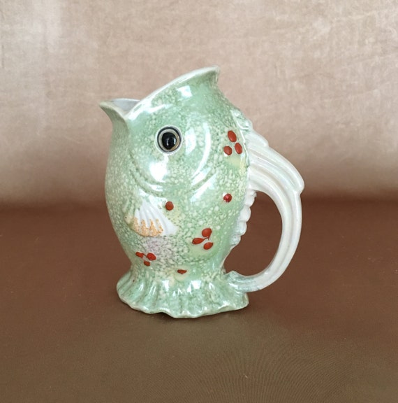 Koi Fish Vase Fish Shaped Vase Mid Century Japan Hand Etsy