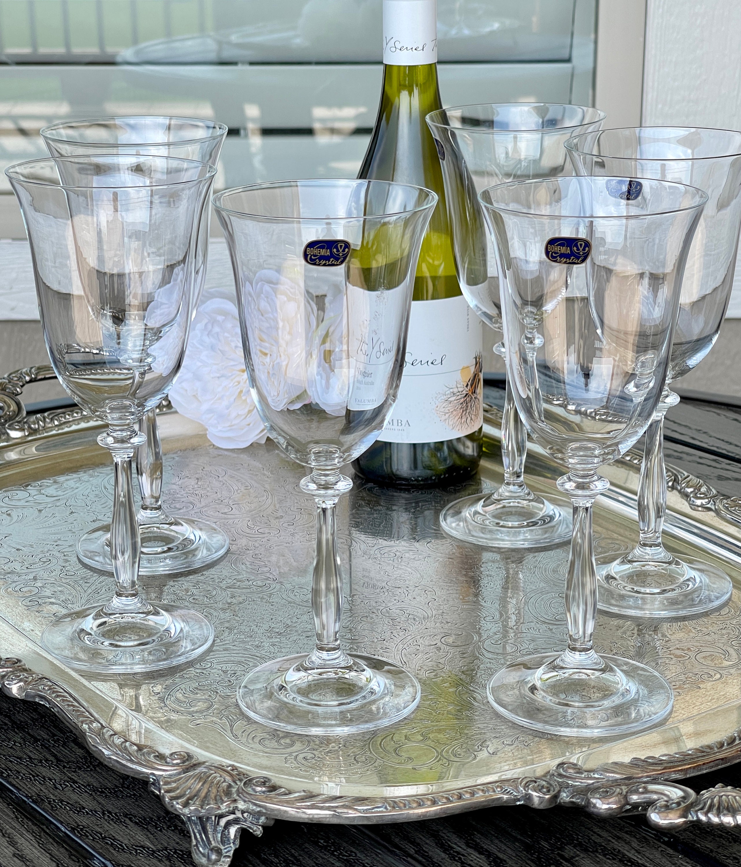 Bohemia Crystal Wine Glasses - Set of 6 Wine - 640ml Barbara