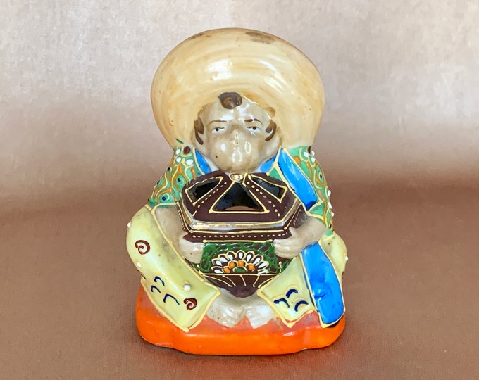 Vintage Incense Burner Figurine Occupied Japan Red Crown Etsy