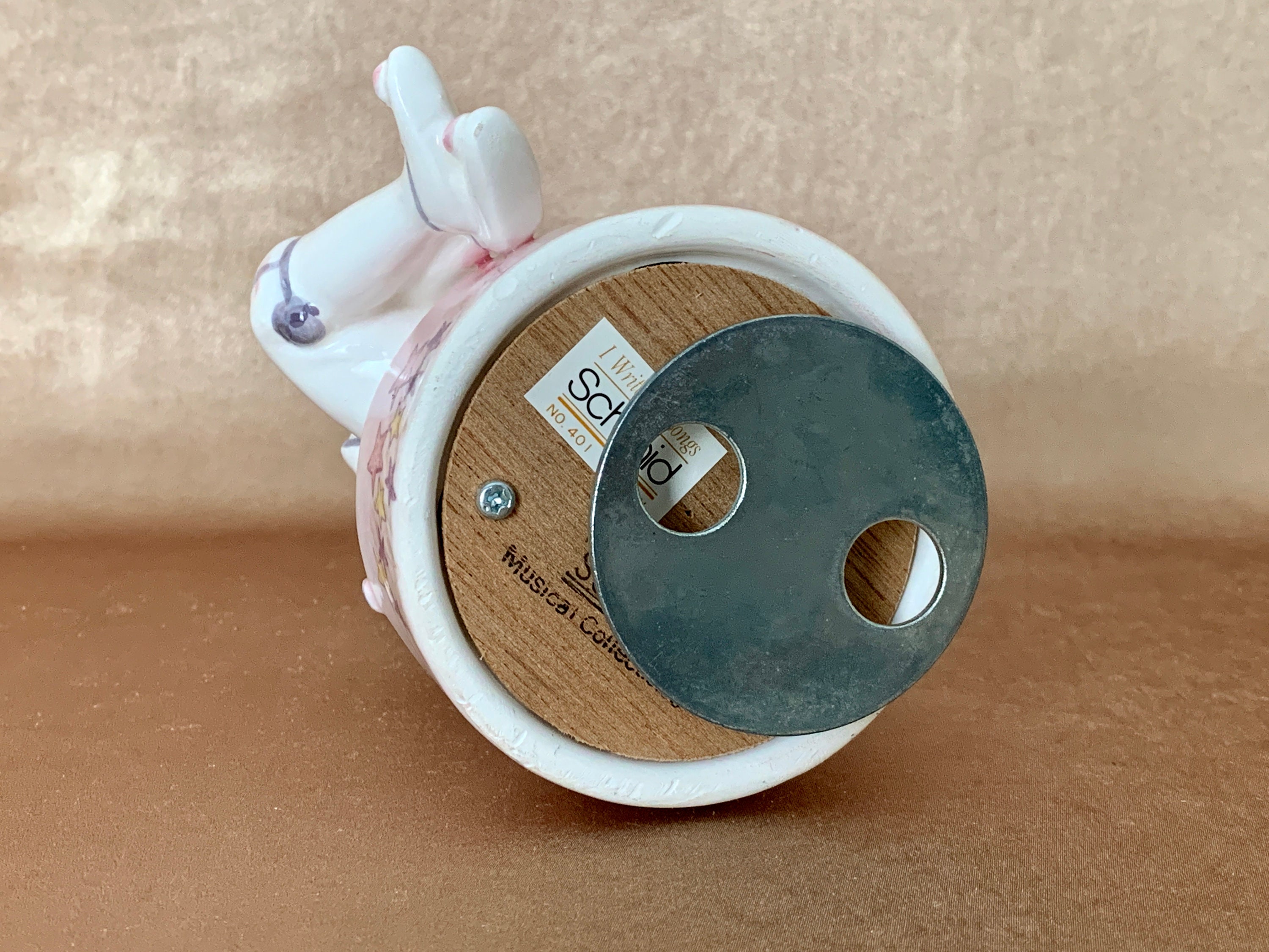 Schmid Yamata Jester Music Box, Signed Porcelain Collectible Schmid Yamata Jester Music Box, Signed Porcelain Collectible