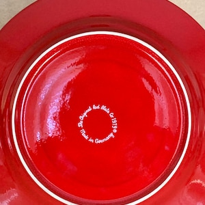 Vintage You Are Special Today Red Ceramic Plate, Original 1979 Plate Made in W Germany, Red Family Celebration Plate, Waechtersbach Plate. image 7