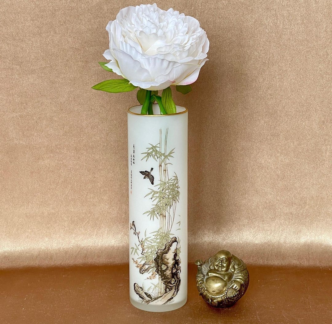 Oriental Hand Painted Vase