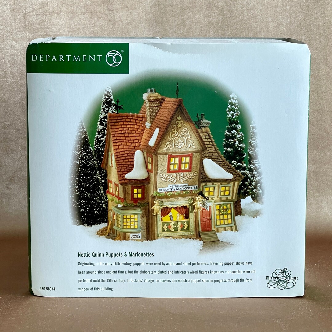 Dept 56 Nettie Quinn Puppets and Dickens Village, Holiday