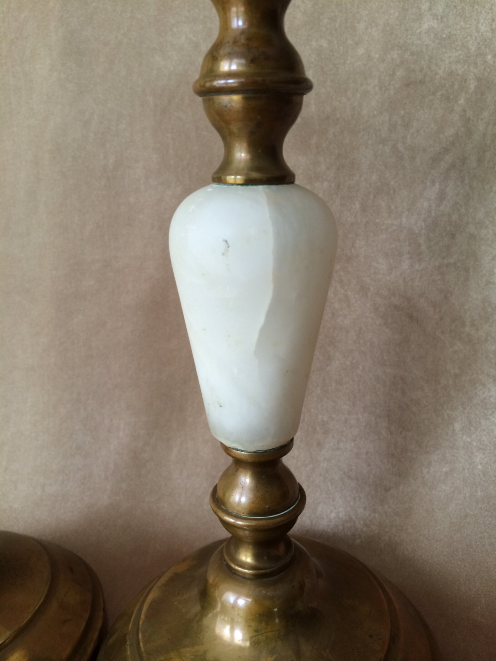 Brass Candle holders Onyx and Brass Vintage candle holders Etsy