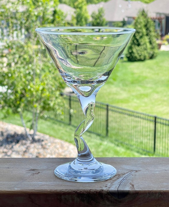 Personalized Z-Stem Martini Glasses