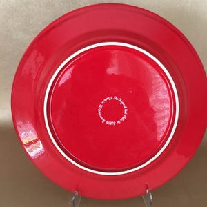 Vintage You Are Special Today Red Ceramic Plate, Original 1979 Plate Made in W Germany, Red Family Celebration Plate, Waechtersbach Plate. image 2