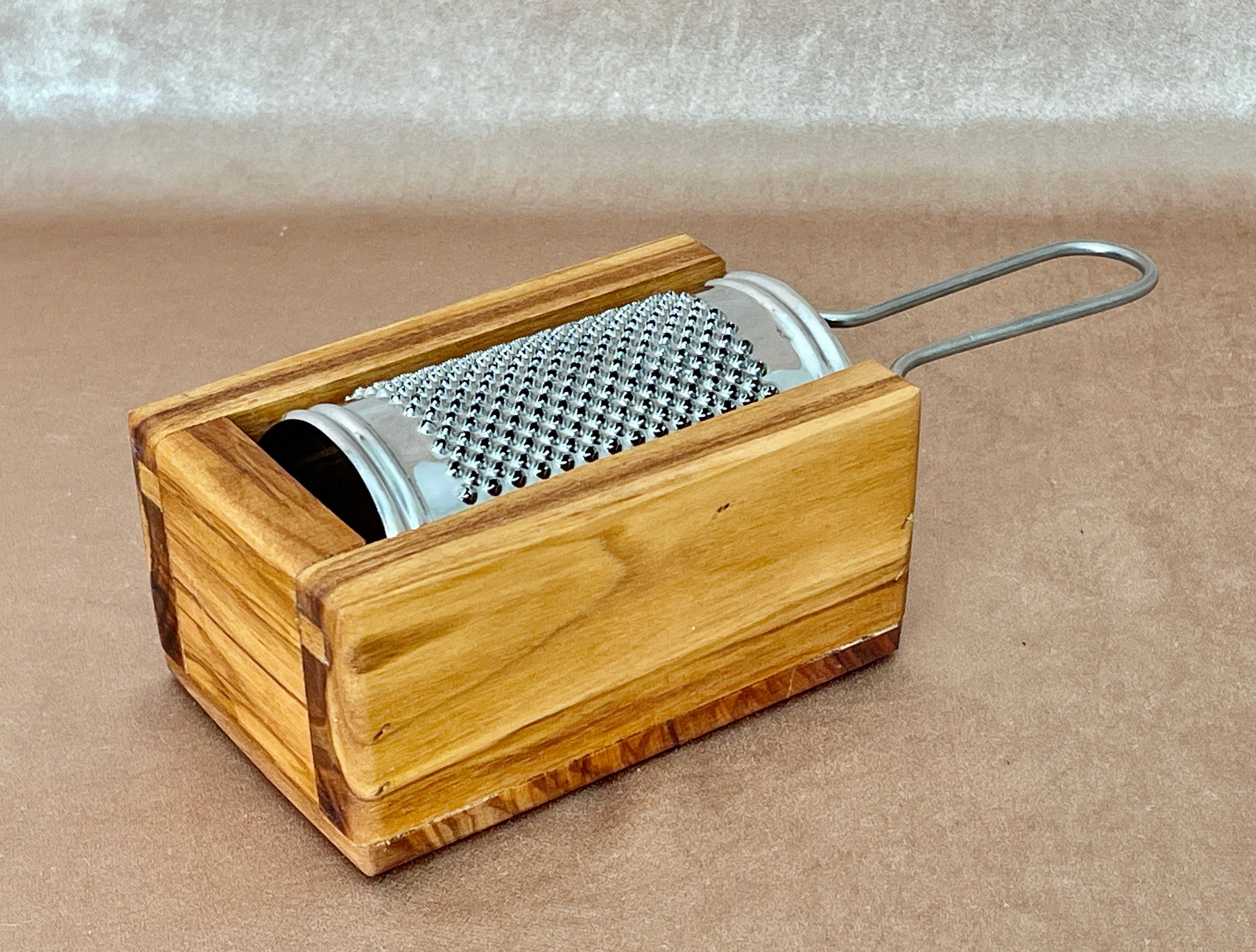 Italian Made Cheese Grater With Olive Wood Box Premium Italian Olive Wood  Sustainable Perfect for Hard Cheeses. 