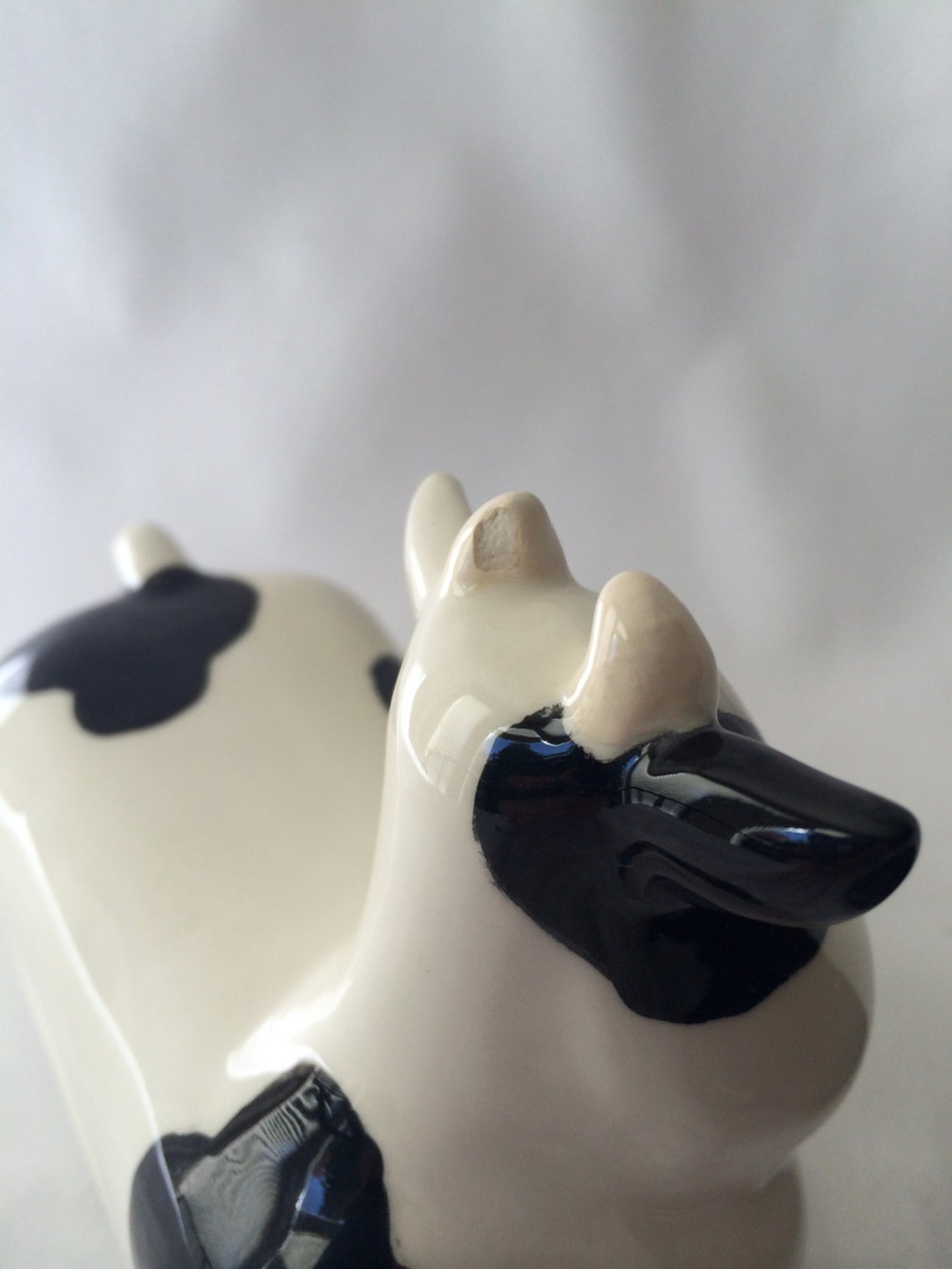 Cow Butter dish Black and White Cow Holstein Butter dish Etsy