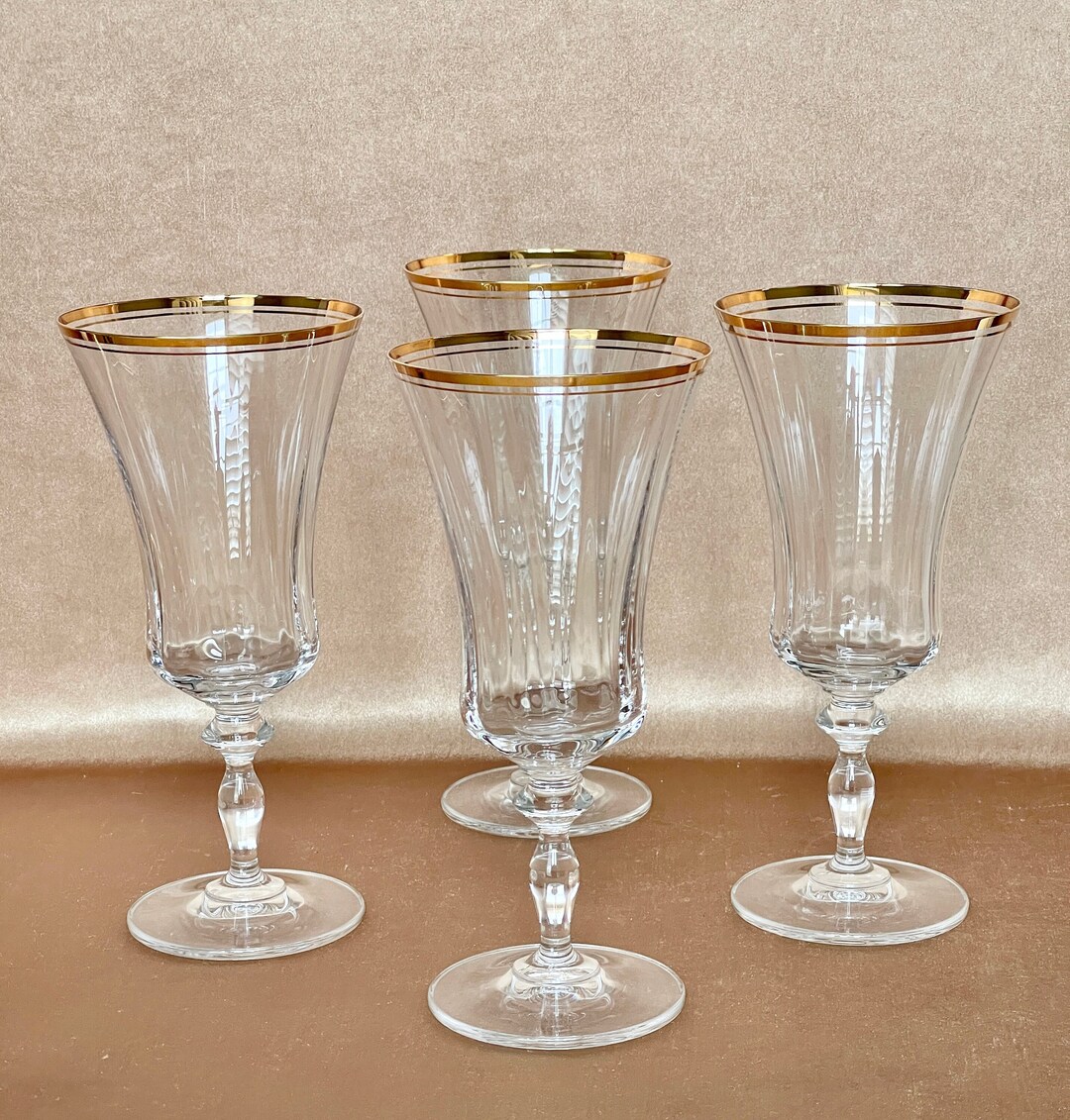 Mikasa jamestown Water Ice Tea Goblets Optic Etsy