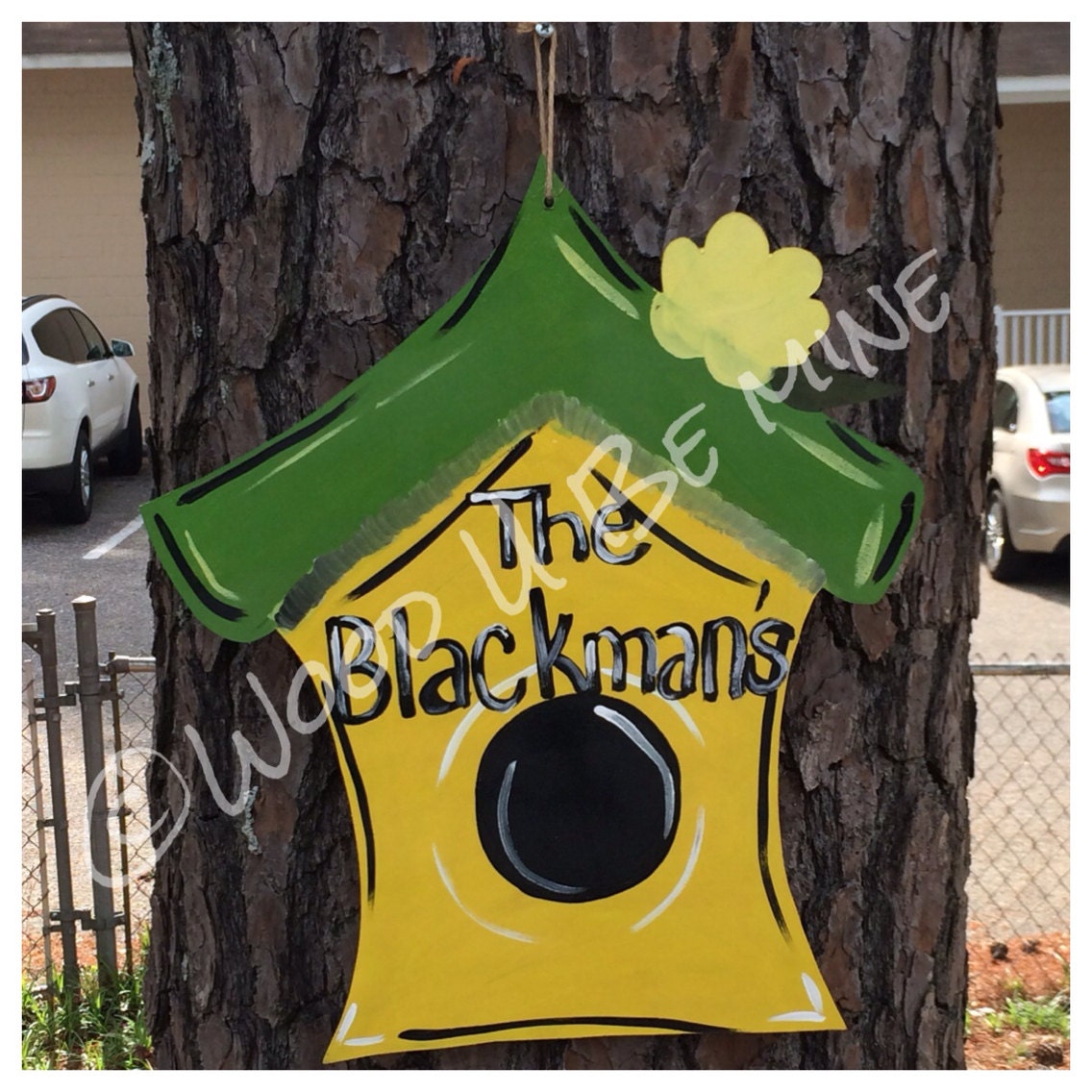 Birdhouse Door Hanger Birds Bird Spring Summer Etsy