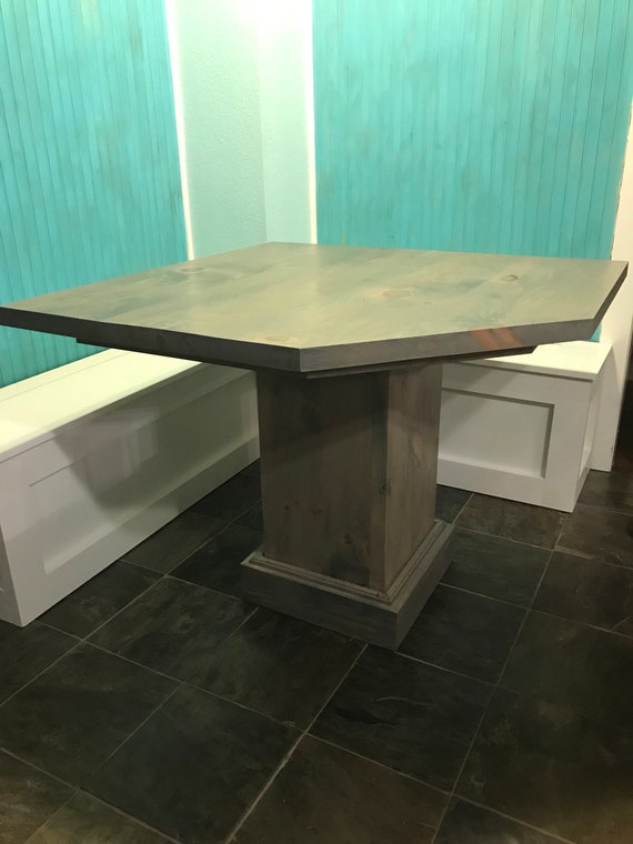 Farmhouse Tablekitchen Table Custom Seating Storage Etsy