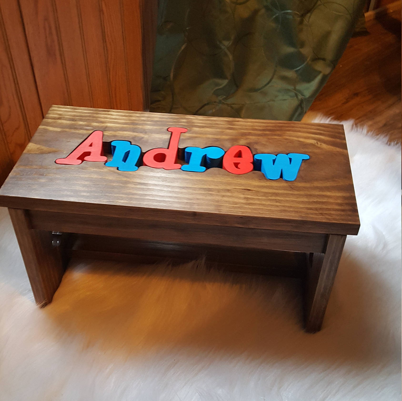 Personalized Puzzle Name Step Stool Etsy