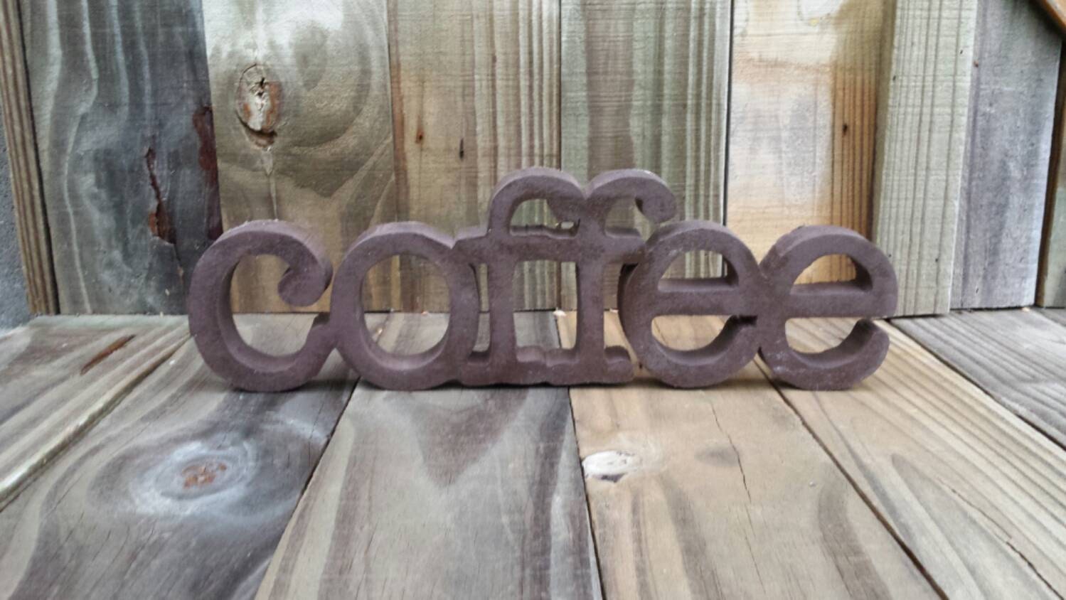 Coffee sign business decor home office wooden coffee sign Etsy