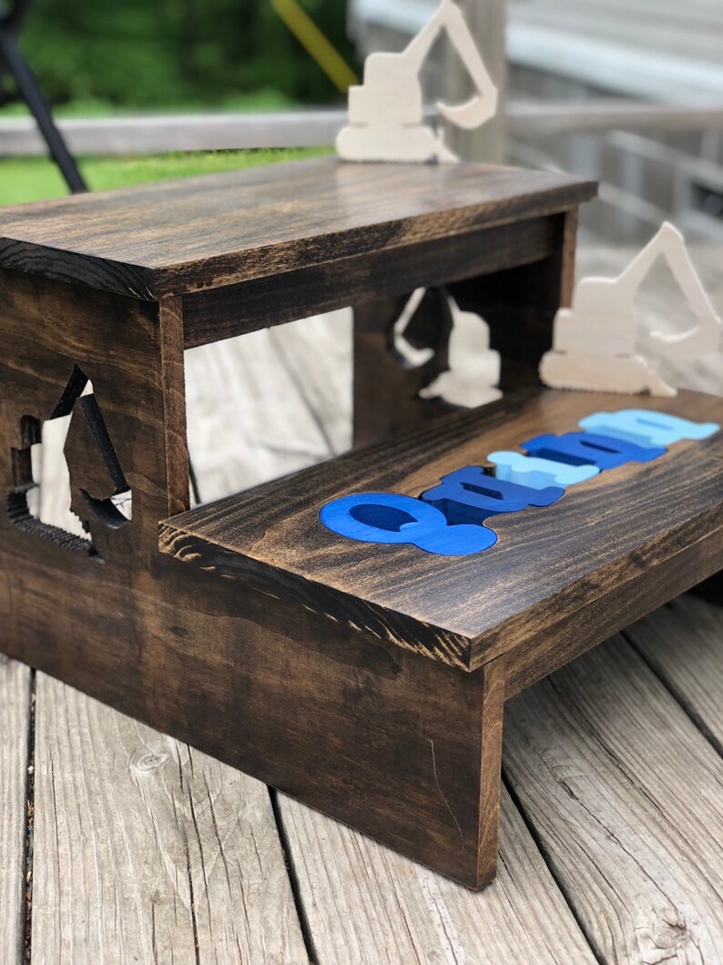 Personalized Puzzle Name Step Stool - Etsy