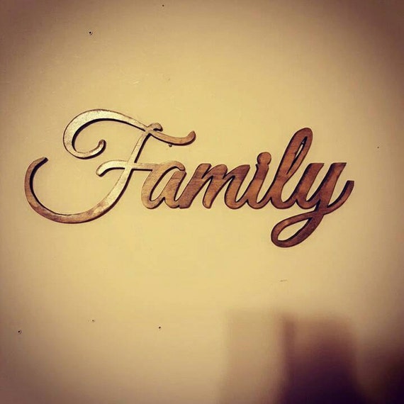 Wooden Family Sign Wall Decor Room
