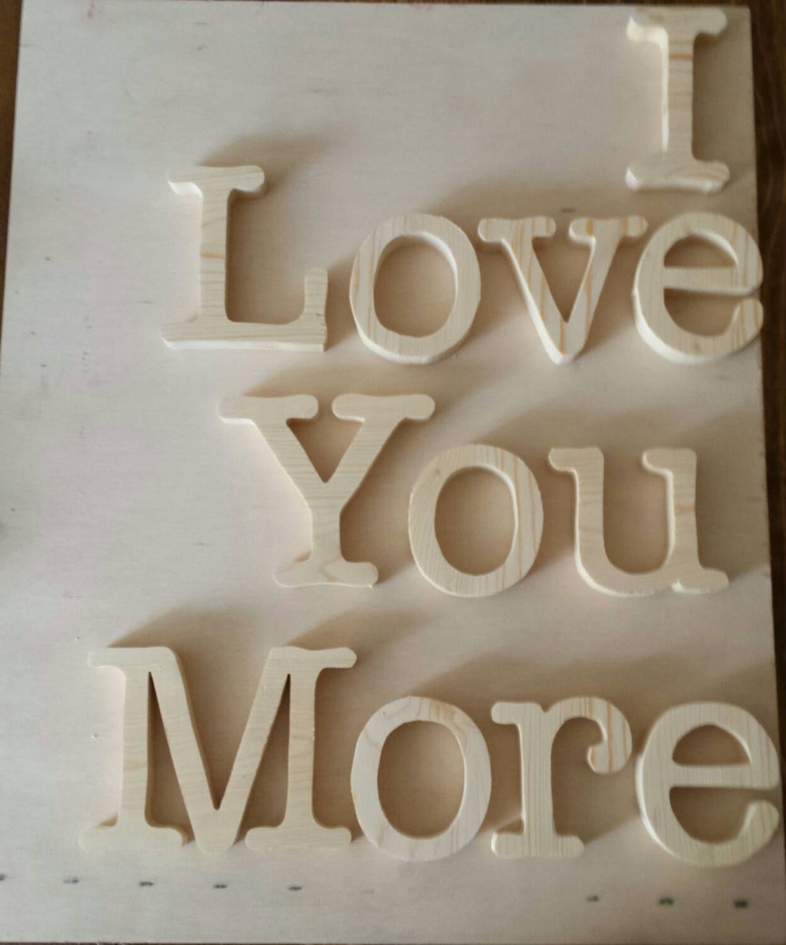 I Love You More Sign Wall Hanging Wall Decor Love You More Etsy