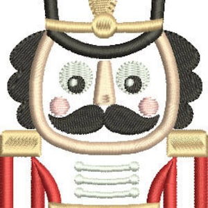EXCLUSIVE Nutcracker Digital Machine Embroidery Applique Design 6 sizes, nutcracker applique, nutcracker embroidery, nutcracker ballet