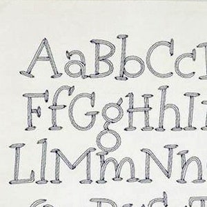 9 SIZES!!! Hopscotch Embroidery Font Digital Machine Embroidery Design, numbers, 19  punctuation, running stitch font, bean stitch font