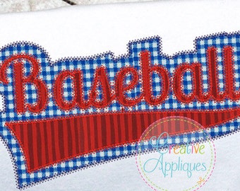 Baseball Applique Digital Machine Embroidery Applique Design 6 sizes, baseball applique, baseball embroidery