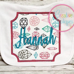 Monogram Frame Digital Machine Embroidery Applique Design 12 sizes, frame applique, applique frame, applique monogram frame