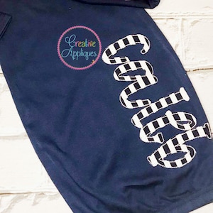 17 Sizes! Bean Stitch Farmhouse Lemonade Applique Embroidery Alphabet Font Digital Machine Embroidery, A to Z, upper and lower case letters