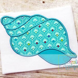 Conch Shell Seashell Digital Machine Embroidery Applique Design 4 sizes