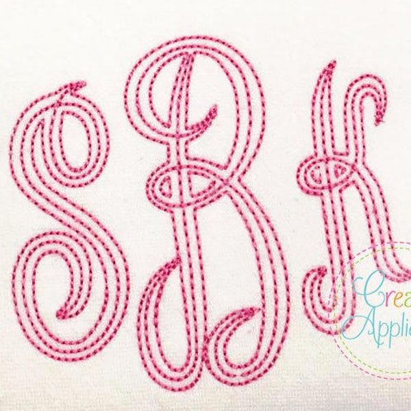 6 SIZES! Empire Empress Floss Embroidery Monogram Alphabet Font Digital Machine Embroidery Design, Empress embroidery font, empress monogram