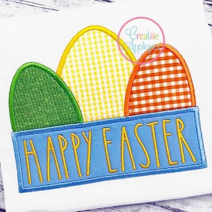 Ostern Eier Rahmen Maschine Stickerei Applikation Design, Ostern Applikation, Ostereier Stickerei, Ostereier Applikation