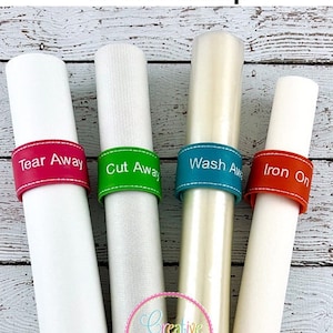 10&quot; Stabilizer Slap Wrap Bands In the Hoop Embroidery Machine Design, 25 files, stabilizer organizer, stabilizer bands, stabilizer wraps