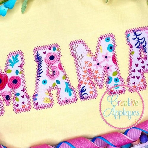 Double Satin Collegiate Applique Alphabet Letters A Thru Z Etsy