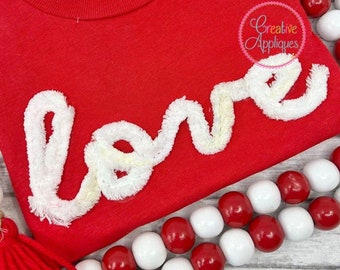 Script Yarn Alphabet Embroidery Machine Design 7 Sizes! applique letters, 2" thru 7", faux chenille letters, upper and lower case
