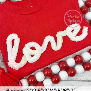 Script Yarn Alphabet Embroidery Machine Design 7 Sizes! applique letters, 2&quot; thru 7&quot;, faux chenille letters, upper and lower case