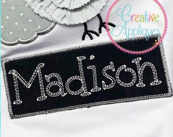 51 SIZES! Zigzag Stitch Rectangle Applique Monogram Frame Digital Machine Embroidery Design, rectangle frame, vintage stitch frame, applique