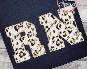 Vintage Stitch Collegiate Applique Alphabet letters A thru Z, numbers Digital Machine Embroidery Applique Design 2 inch to 8 inch, 9 Sizes