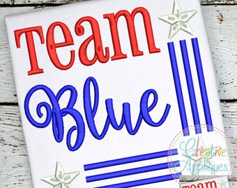 Democrat Team Blue Digital Machine Embroidery Design 5 sizes, blue team embroidery, democrat embroidery, democratic party embroidery