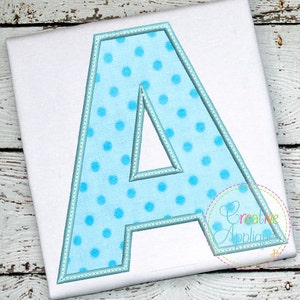 How to Machine Applique a Letter 