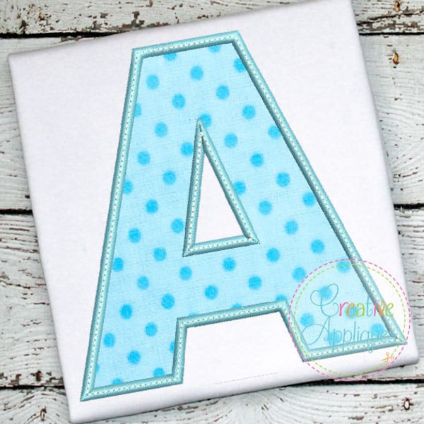 Applique Alphabet Letter Set A-Z Applique Machine Embroidery Design 7 Sizes!!!  alphabet applique, applique letters, 2" thru 8"